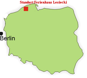 Standort Ferienhaus Lesiecki