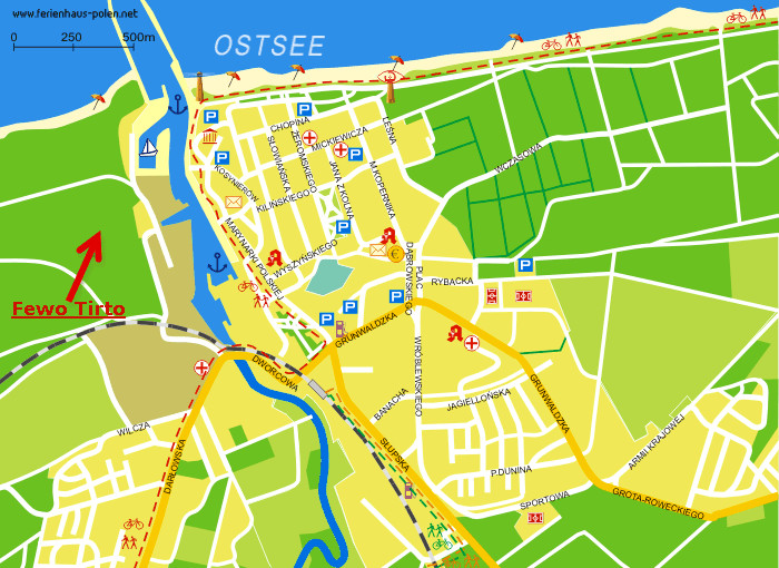 Standort Tirto - Ferienwohnung Ustka